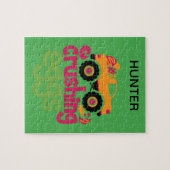 「トラック粉砕エッグ」パーソナライズされたパズル ジグソーパズル (横)