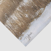 トラック素朴と納屋の冬の風景のデコページ 薄葉紙 (詳細)