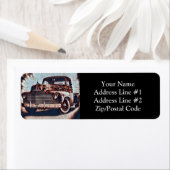 トラック素朴グランジ- Aヴィンテージ美しい ラベル (インサイチュ)