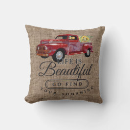 トラック素朴ライフは美しいホームデコール クッション