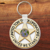 トラック統一されたの牽引機のキーチェーン キーホルダー (正面)