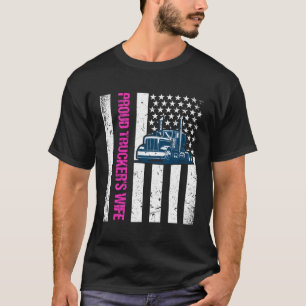 トラック誇りを持ったカーの友人トラック運転手Usa国旗 Tシャツ