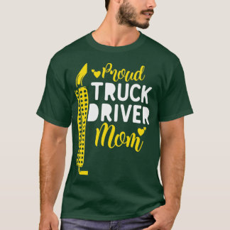 トラック誇りを持った運転手ママ Tシャツ