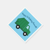 トラック誕生日パーティー スタンダードカクテルナプキン (角)