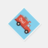 トラック誕生日パーティー スタンダードカクテルナプキン (角)