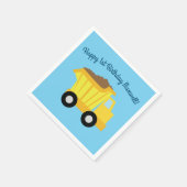 トラック誕生日パーティー スタンダードカクテルナプキン (角)