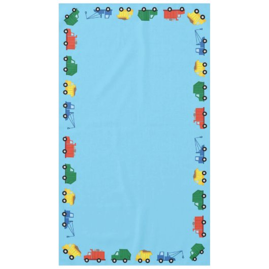 トラック誕生日パーティー テーブルクロス (正面)