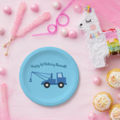 トラック誕生日パーティー ペーパープレート (パーティー)