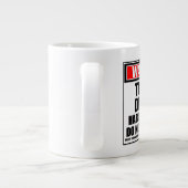 トラック警告ディーラーの懸命が邪魔にならない ジャンボコーヒーマグカップ (裏面)