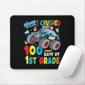 トラック警察の車100日の学校1年生の少年 マウスパッド (マウス)