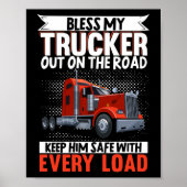 トラック賛美の運転手が道路に私のトラックを出る ポスター (正面)