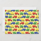 トラック赤ちゃんシャワーダンプトラックボーイ 招待状 (裏面)