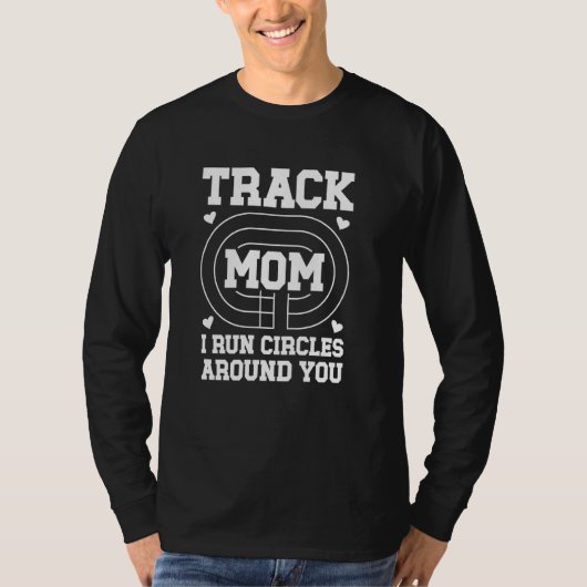 トラック走マI回のまわりに転してフィールド Tシャツ (正面)