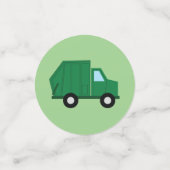 トラック車かわいい1st誕生日パーティーテーマ コンフェッティ (スモール正面)