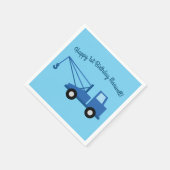 トラック車かわいい1st誕生日パーティーテーマ スタンダードカクテルナプキン (角)