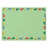 トラック車かわいい1st誕生日パーティーテーマ テーブルクロス (正面(横))