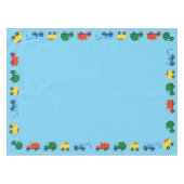 トラック車かわいい1st誕生日パーティーテーマ テーブルクロス (正面(横))