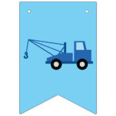 トラック車かわいい1st誕生日パーティーテーマ バンティングフラッグ (第3の旗)