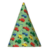 トラック車かわいい1st誕生日パーティーテーマ パーティーハット (右)