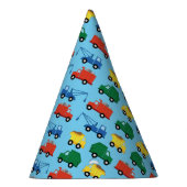 トラック車かわいい1st誕生日パーティーテーマ パーティーハット (右)