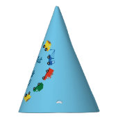 トラック車かわいい1st誕生日パーティーテーマ パーティーハット (右)