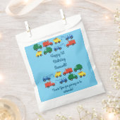 トラック車かわいい1st誕生日パーティーテーマ フェイバーバッグ (クリップ留めされた状態)