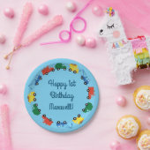 トラック車かわいい1st誕生日パーティーテーマ ペーパープレート (パーティー)