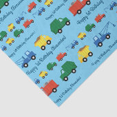 トラック車かわいい1st誕生日パーティーテーマ 薄葉紙 (詳細)