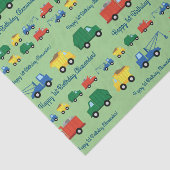 トラック車かわいい1st誕生日パーティーテーマ 薄葉紙 (詳細)