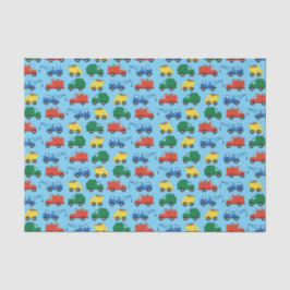 トラック車かわいい1st誕生日パーティーテーマ 薄葉紙