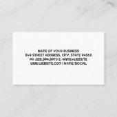 トラック車両の牽引 | 回復サービス 名刺 (裏面)