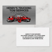 トラック車両の牽引 | 回復サービス 名刺 (正面/裏面)