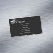 トラック輸送の貨物輸送 マグネット名刺 (インサイチュ)