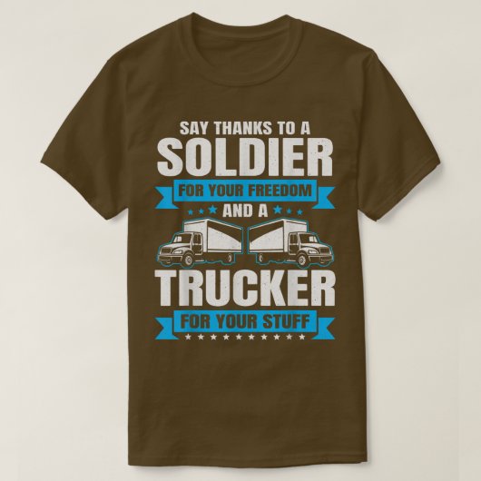 トラック輸送カントリートラック運転手ディーゼル貨物トラック駆動 Tシャツ (デザイン正面)