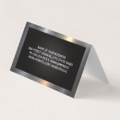 トラック輸送サービス |メタリック縁ど 名刺 (裏面)