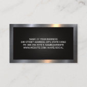 トラック輸送サービス |メタリック縁ど 名刺 (裏面)