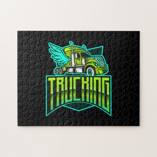 トラック輸送ジグソーパズル ジグソーパズル (横)