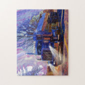 トラック輸送タンカーのトラック重量輸送ギフト ジグソーパズル (縦)