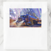 トラック輸送タンカーのトラック重量輸送ギフト 長方形シール (バッグ)