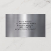 トラック輸送トラック運送会社メタル 名刺 (裏面)