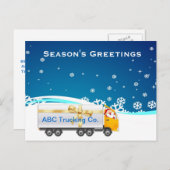 トラック輸送ビジネスホリデイ シーズンポストカード (正面/裏面)