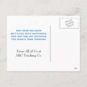 トラック輸送ビジネスホリデイ シーズンポストカード (裏面)