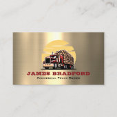 トラック輸送メタルログトラック会社 名刺 (正面)