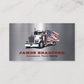 トラック輸送メタルログトラック会社 名刺 (正面)