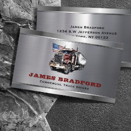 トラック輸送メタルログトラック会社 名刺