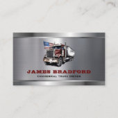 トラック輸送メタルログトラック会社 名刺 (正面)