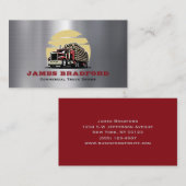 トラック輸送メタルログトラック会社 名刺 (正面/裏面)