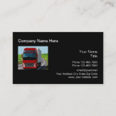 トラック輸送モダン 名刺 (正面)