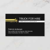 トラック輸送ラインのトラック運転手 名刺 (正面)