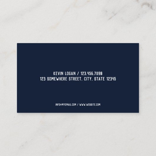 トラック輸送ロジスティクス 名刺 (裏面)